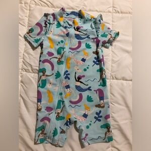 Carter's Blue Mermaid Print Kids Bodysuit